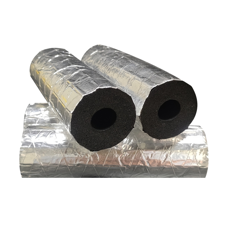 Black Flame Resistant Elastomeric Foam Insulation Pipe Rubber for Cold Storage of Air Conditioners