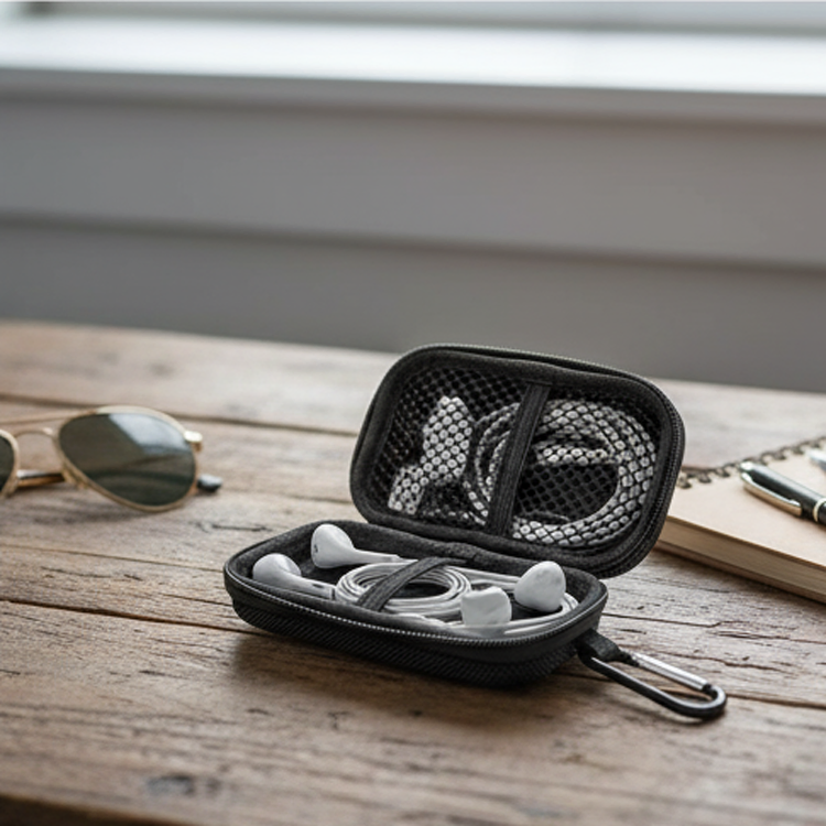 Портативный ударопрочный чехол EVA для наушников