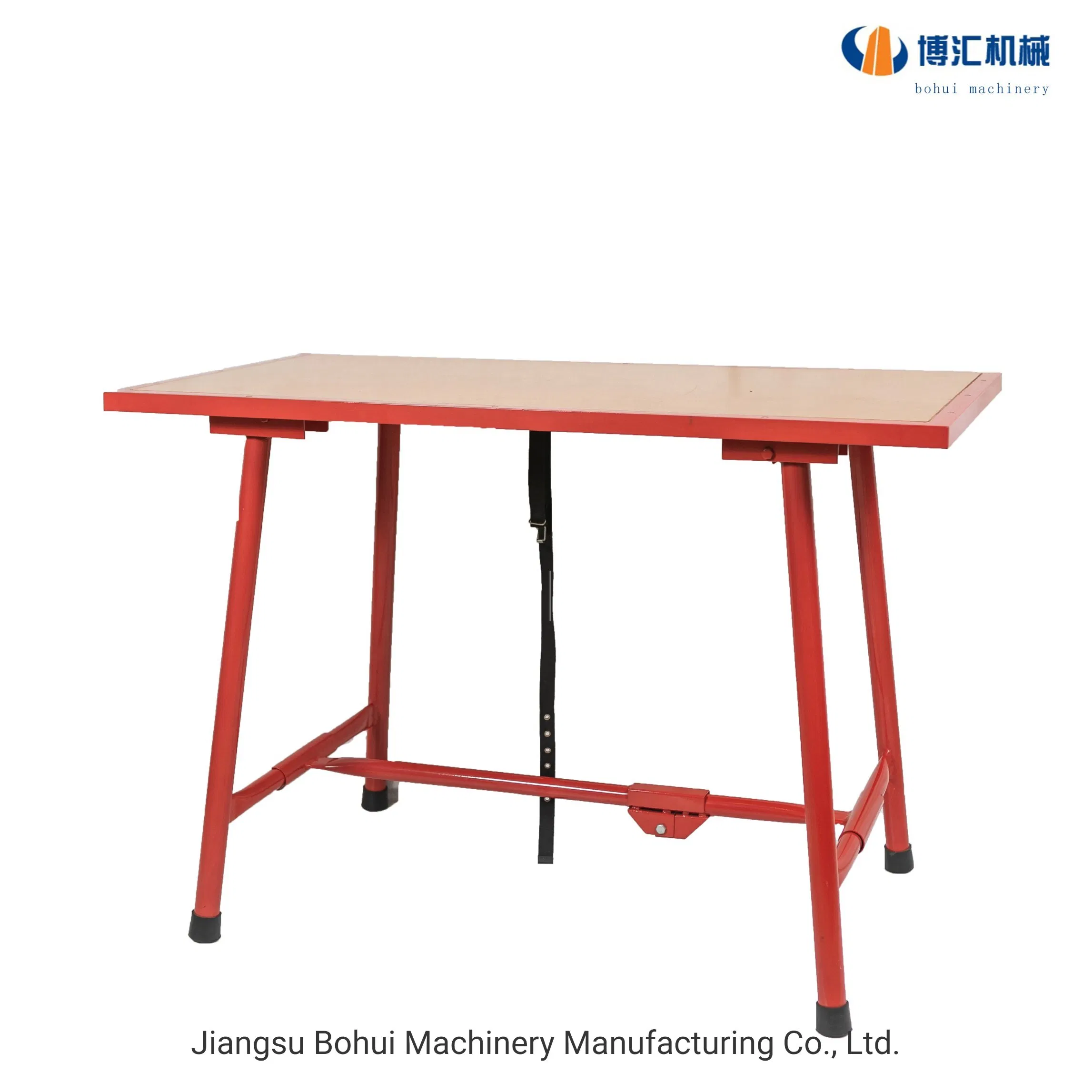 Stable Foldable Bench Table 1000 Kgs Bearing Wooden Desk