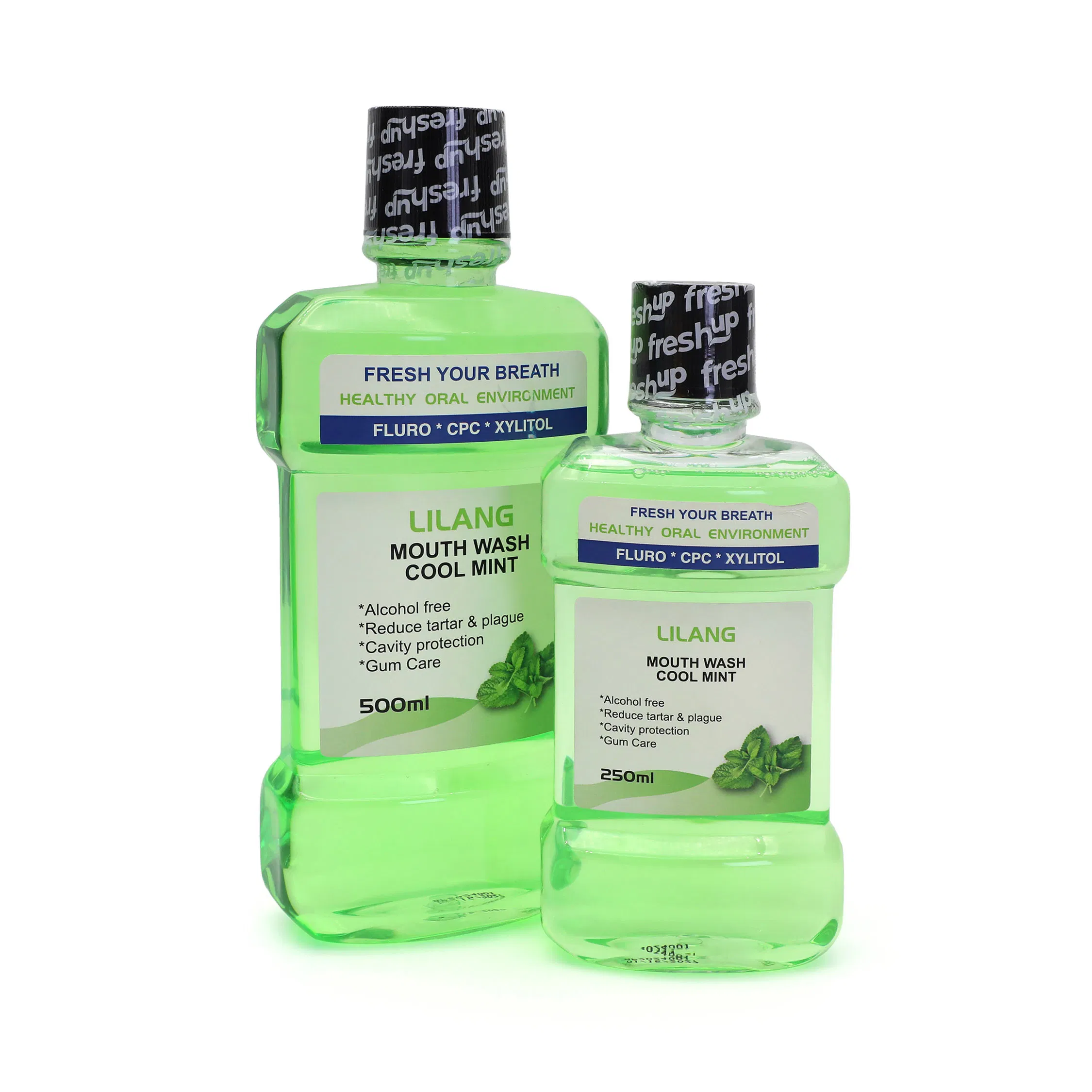 Private Logo OEM Customize 500ml Zero Alcohol Fresh Breath Peppermint Mouthwash