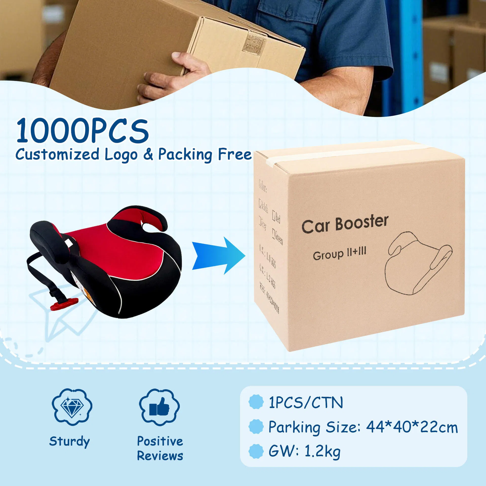 Pink Baby Car Booster Isofix Children Toddler Booster Car Seat for Kids