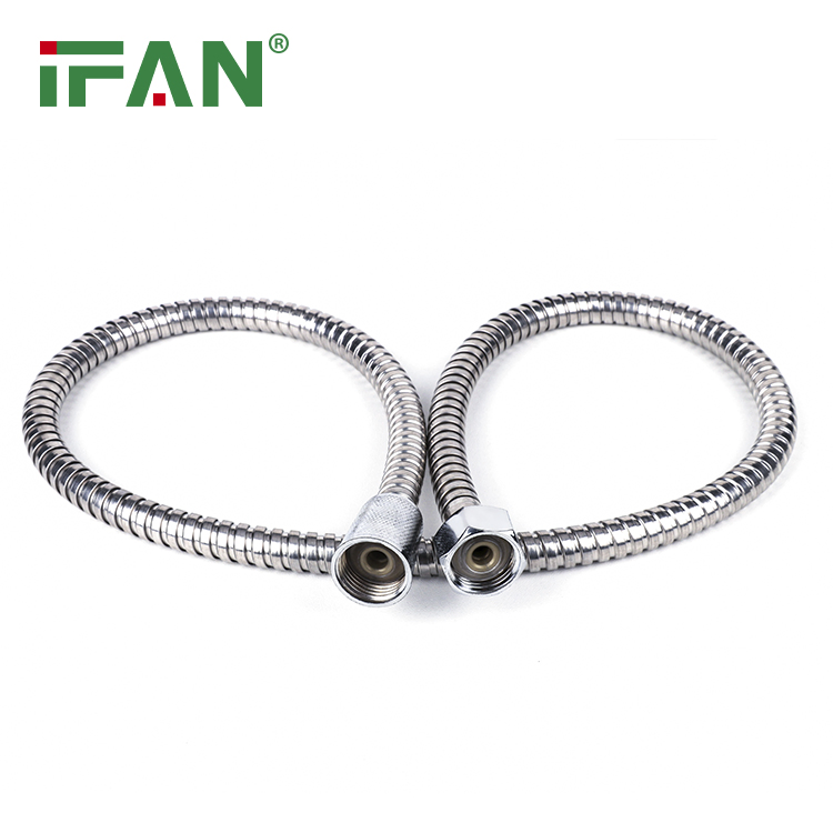 Ifan Customized Size Bathroom Shower Hose Pipe Stainless Steel Flexible Water Hose