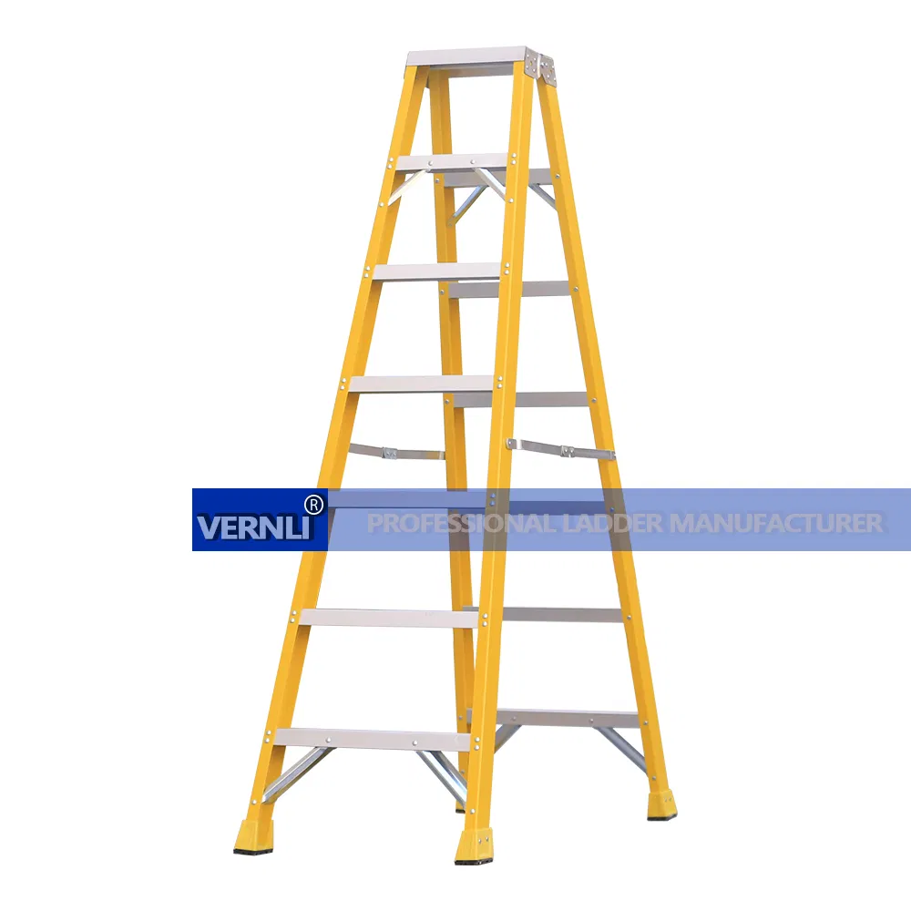 6f Fiberglass Scissor Ladder with a 250kg Max Loading ANSI Type Iaa