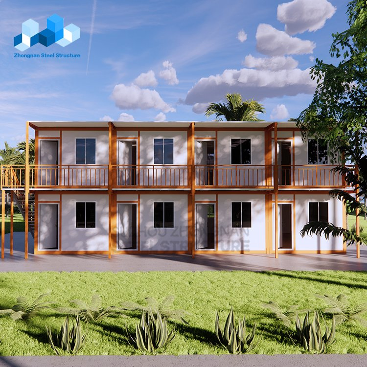 2 Storey Prefabricated Folding House Container Dormitory Container Hotel Building for Sale