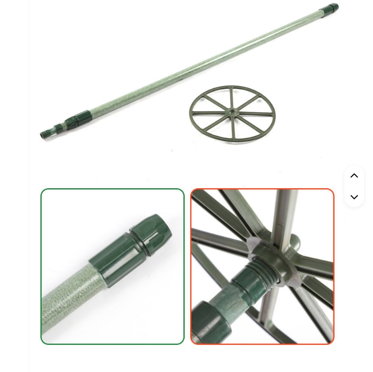 Camouflage Net Telescopic Support Pole, Fiberglass Material Pole for Camo Netting Support System