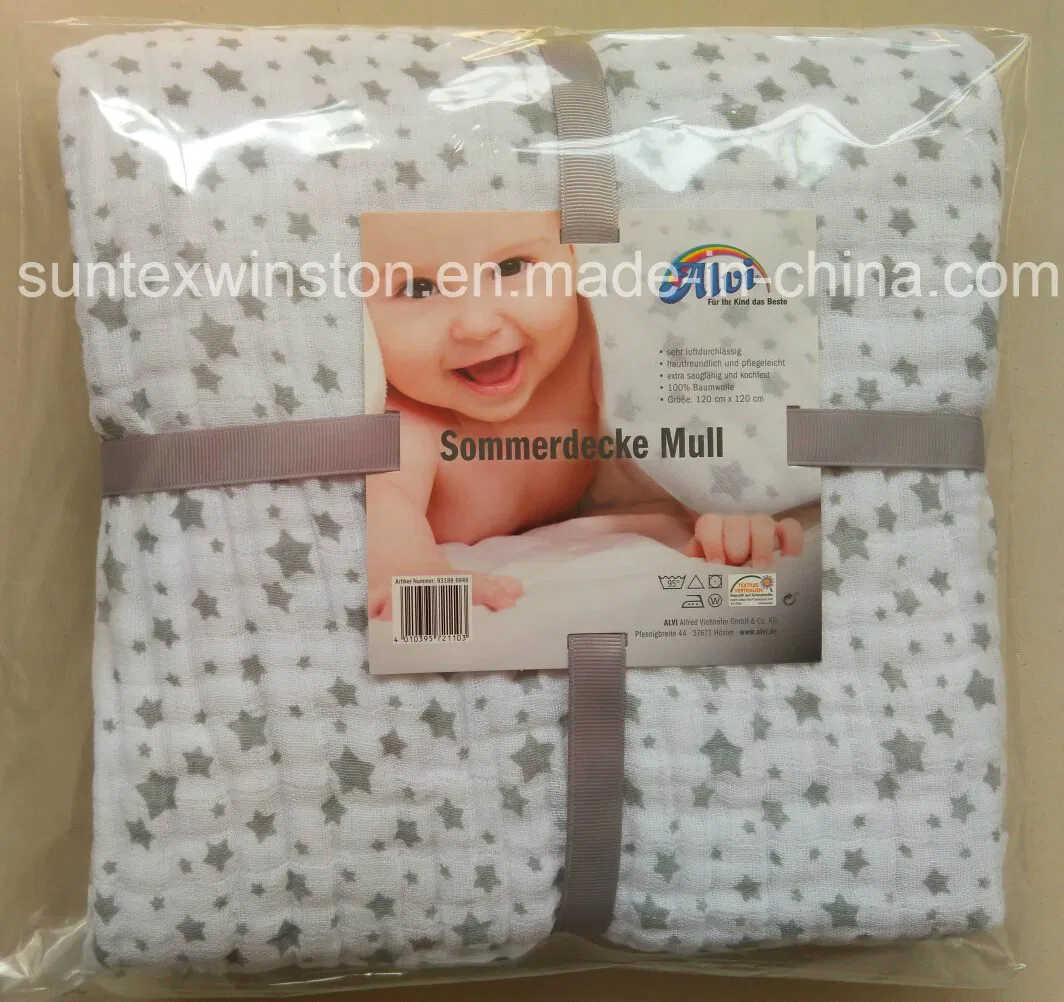 Supersoft & Breathable Pre-Washed Cotton Muslin Baby Blanket