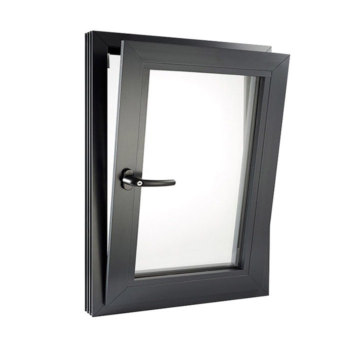 Aluminium Casement Two Opening Type Aluminum Double Glazed Tilt and Turn Window