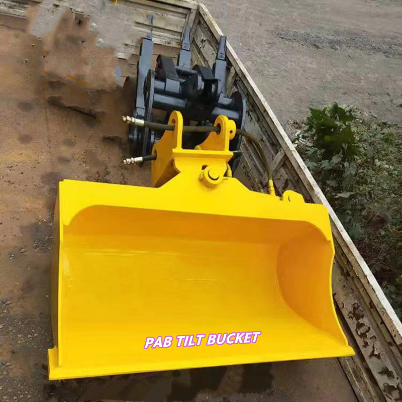 China Factory Direct Rotating Excavator Attachment for 12-16ton Excavator Tilting Bucket
