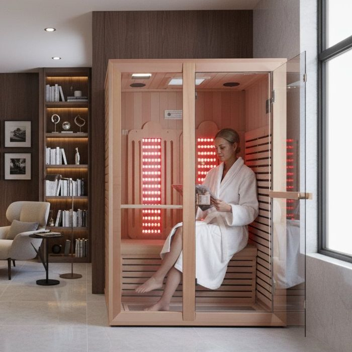 Инфракрасная сауна на 2 персоны с логотипом и гарантией