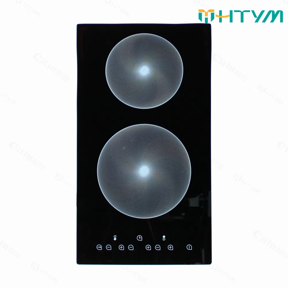 2-Burner Vertical Ceramic Cooktop – Touch-Control Built-in Induction Hob