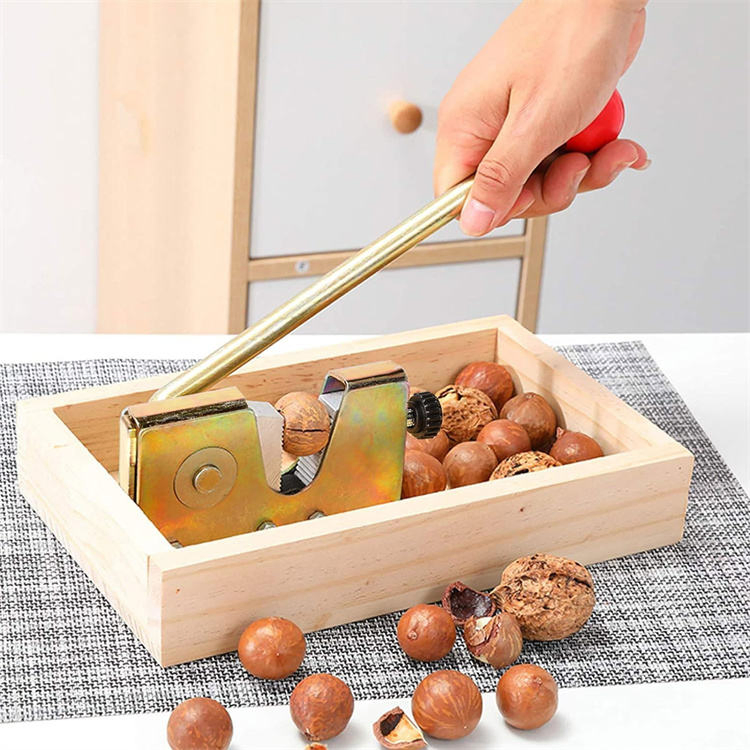 Wooden Hand Cashew Walnuts Macadamia Pecan Nuts Cracker Opener Machine Nutcracker