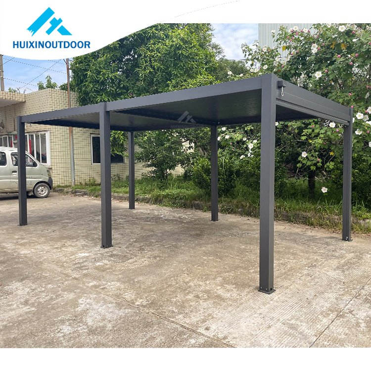Automatic Louver Swimming Pool Roof Waterproof Pergola Quality Aluminium Automatic Roof Louvers Pergola System