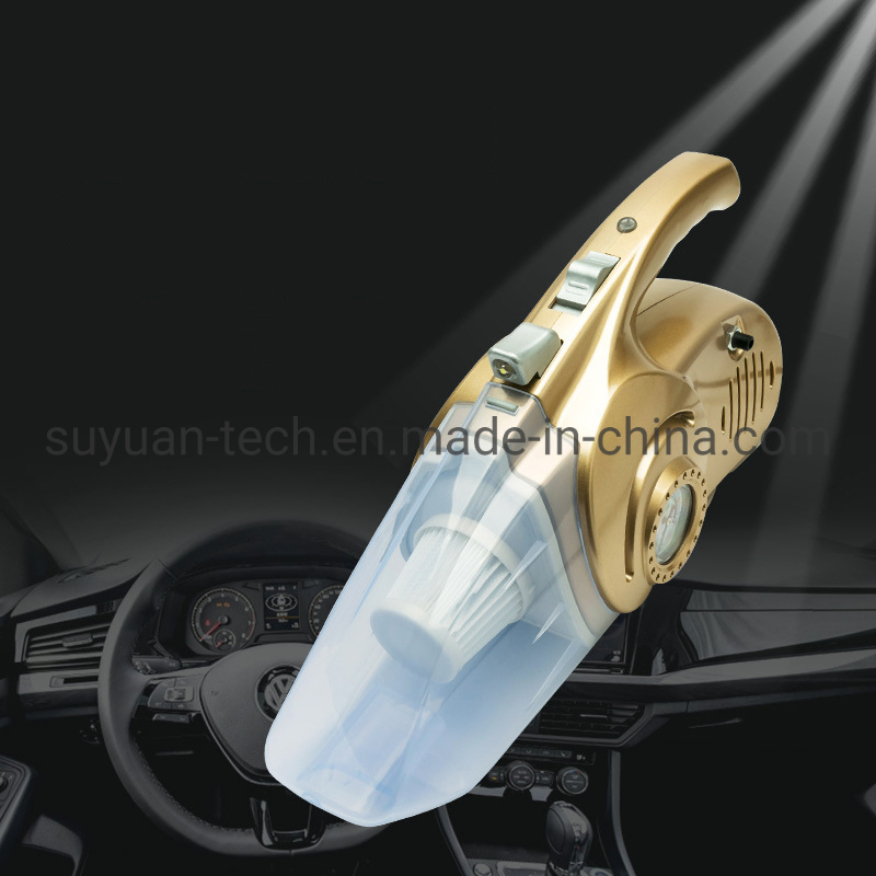 Vehicle Dual Purpose Multi-Functional Vacuum Cleaner Cigarette Lighter Inflated Tire Pressure High Suction Creative Lighting