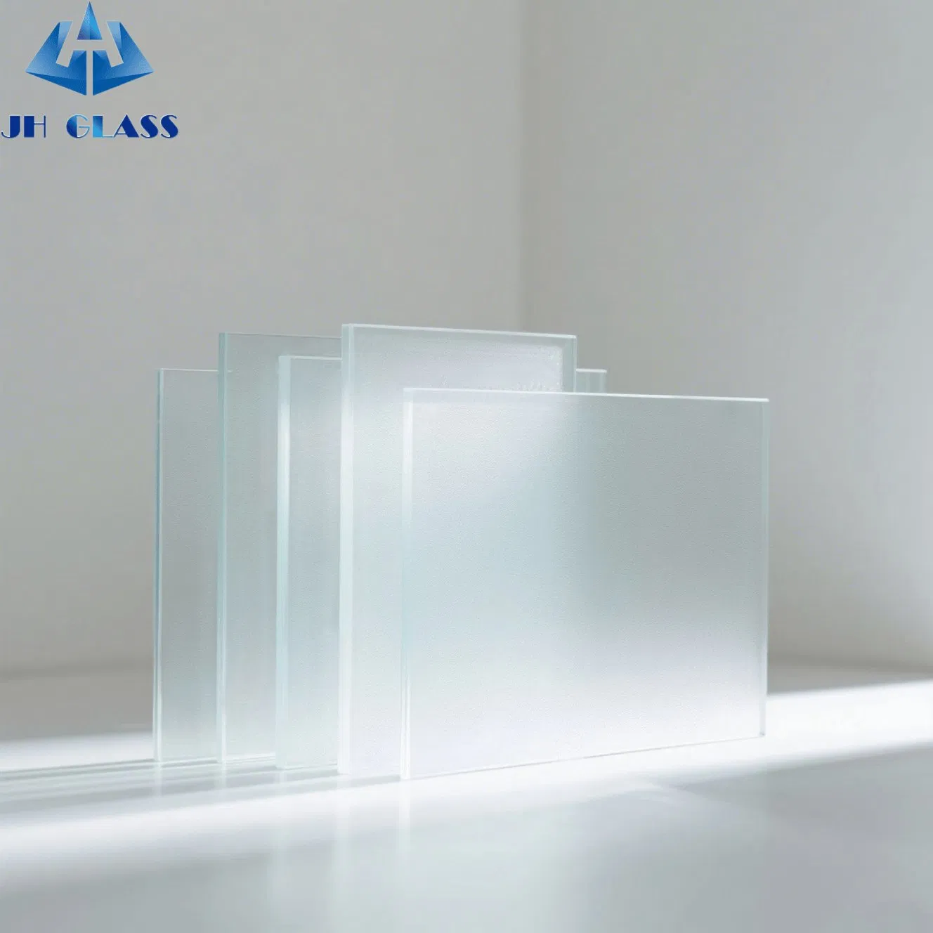 Decorative Frosted Glass/Acid Etched Glass for Railing/Office Partitions