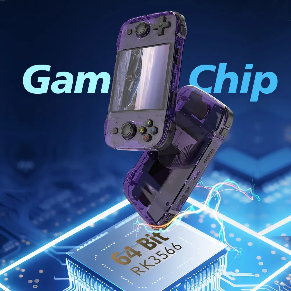 Портативная консоль R46s для ретро-игр, 4 дюйма, 4000 мАч