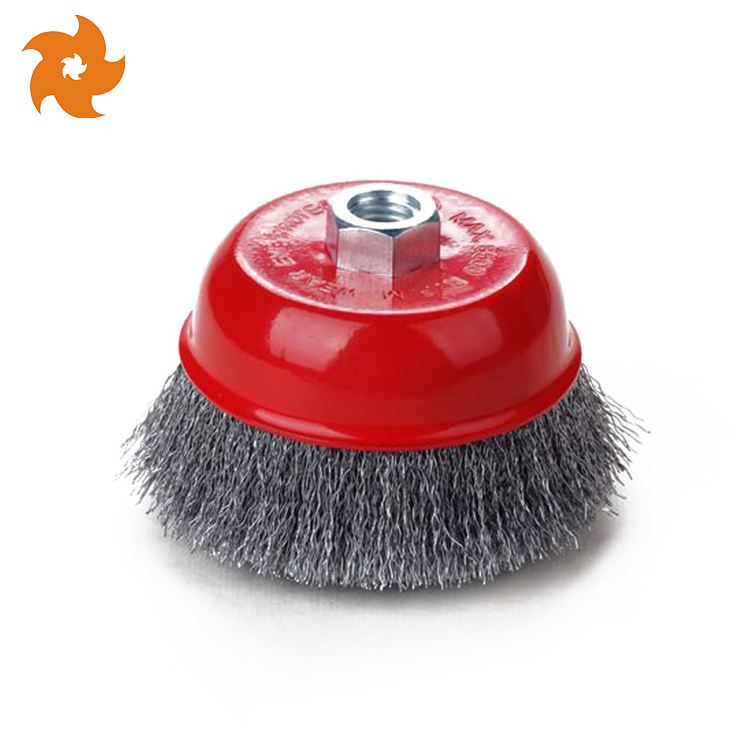 5 Inch Grinding Machine Polishing Durable Crimped Steel Wire Cup Brush