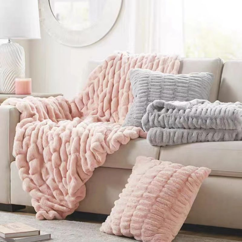 Faux Fur Cushion Polyester of Seat Gift Sofa Cover Pillow Sleeping Mat