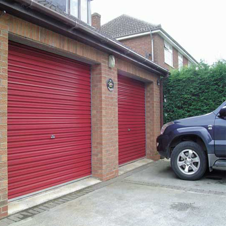 Modern Industrial Red Roller Shutter Warehouse Doors House Residential Automatic Aluminum Roll up Safety Garage Door