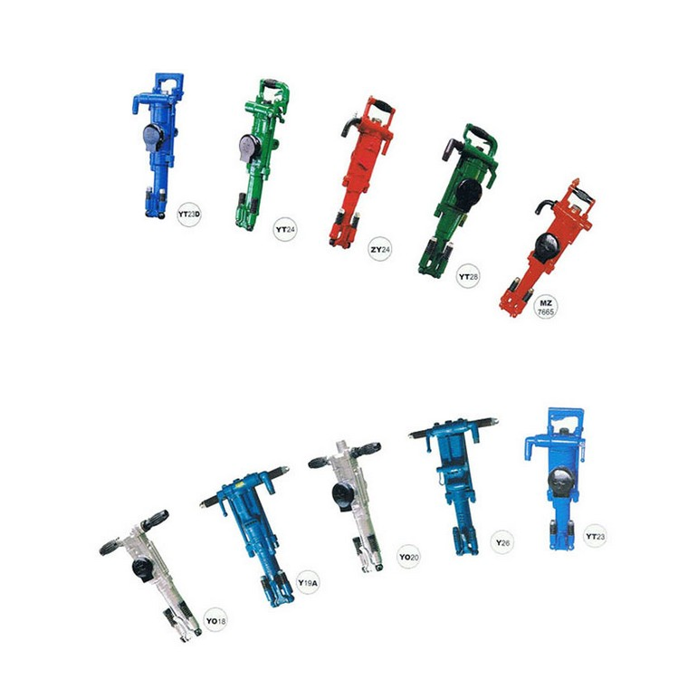 Пневматическая перфораторная дрель YT24 для горных работ