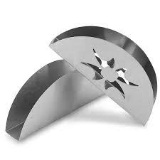 Stainless Steel Western Style Scalloped Tissue Box Paper Towel Napkin Holder Bl12084