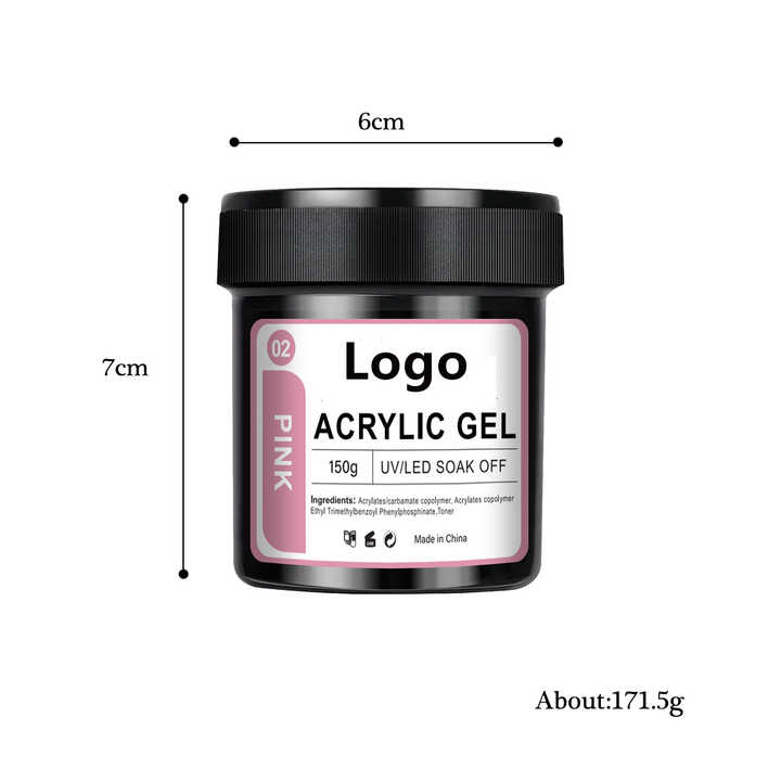 3 in 1 Nude Press on UV Builder Gel Polish Nail Extension Adhesive Diamond Gel 150g Nail Glue