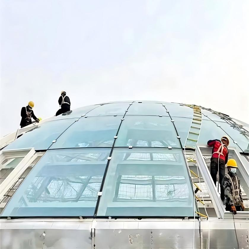 Clear Temperd Laminated Curved Bending Glass Panel