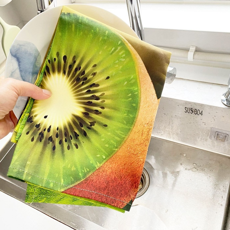 Super Absorbent Waffle Kitchen Towel Custom Print Kitchen Tea Towel