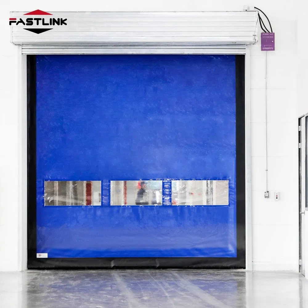 Fastlink New Product Industrial PU Overhead Automatic Intelligent Control Insulation Exterior High Speed Rolling Shutter Doors