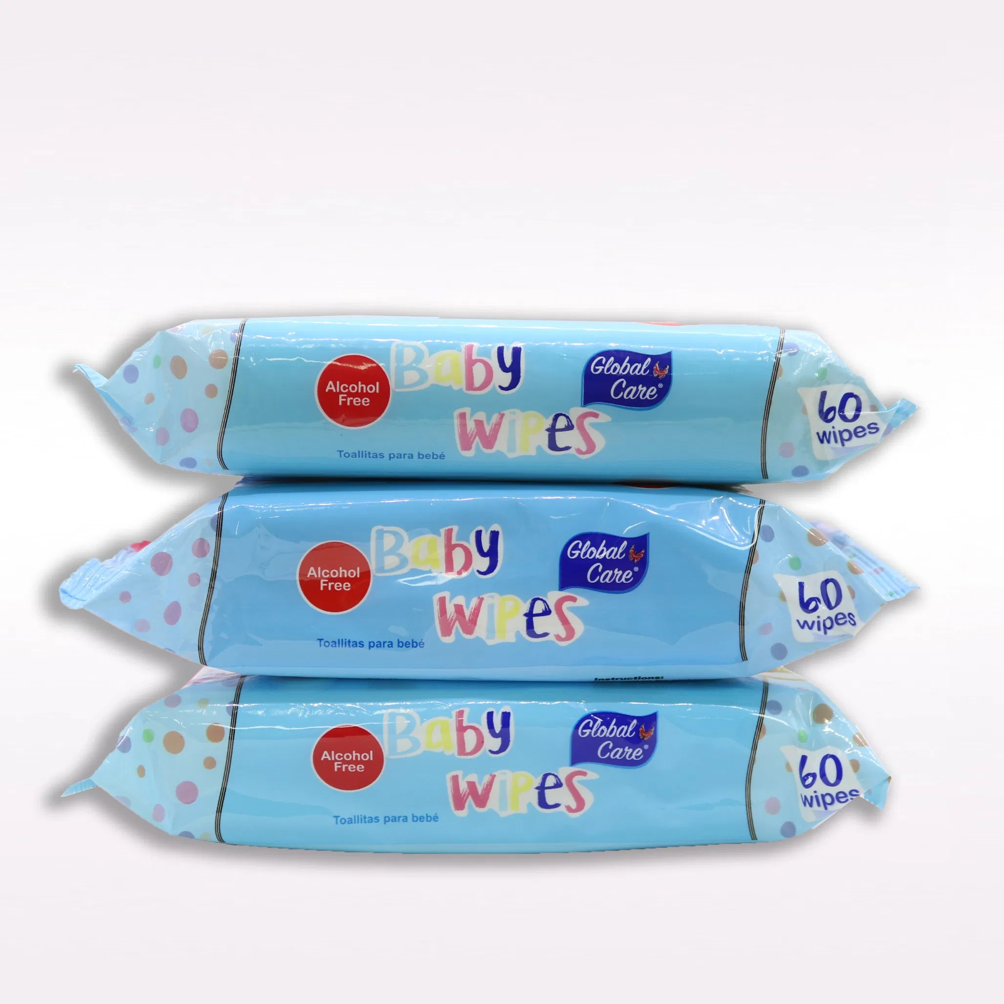 Private Label Baby Biodegradable Wipe Alcohol Free Baby Wet Wipe Antibacterial Tissue Factory Price