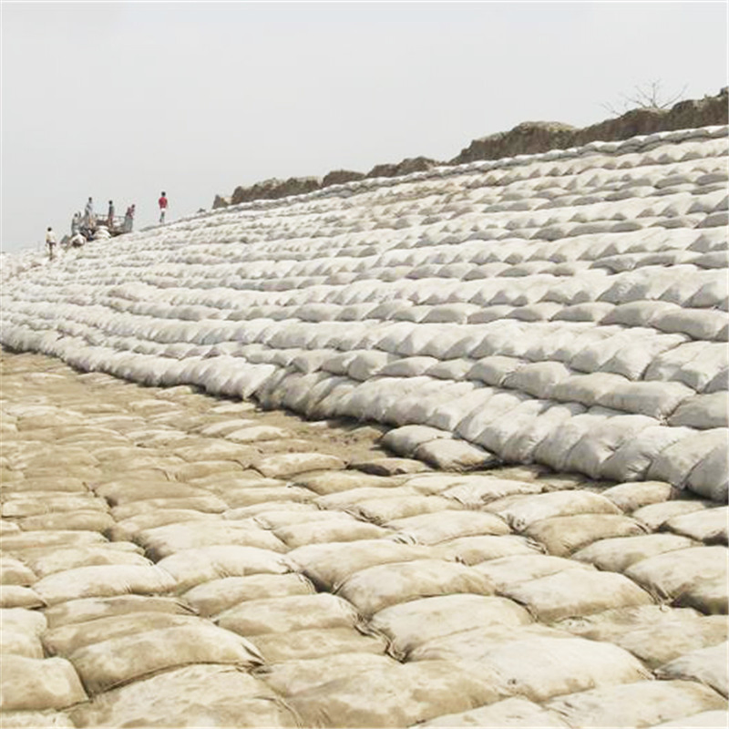 Sand Bag Slope Protection with UV