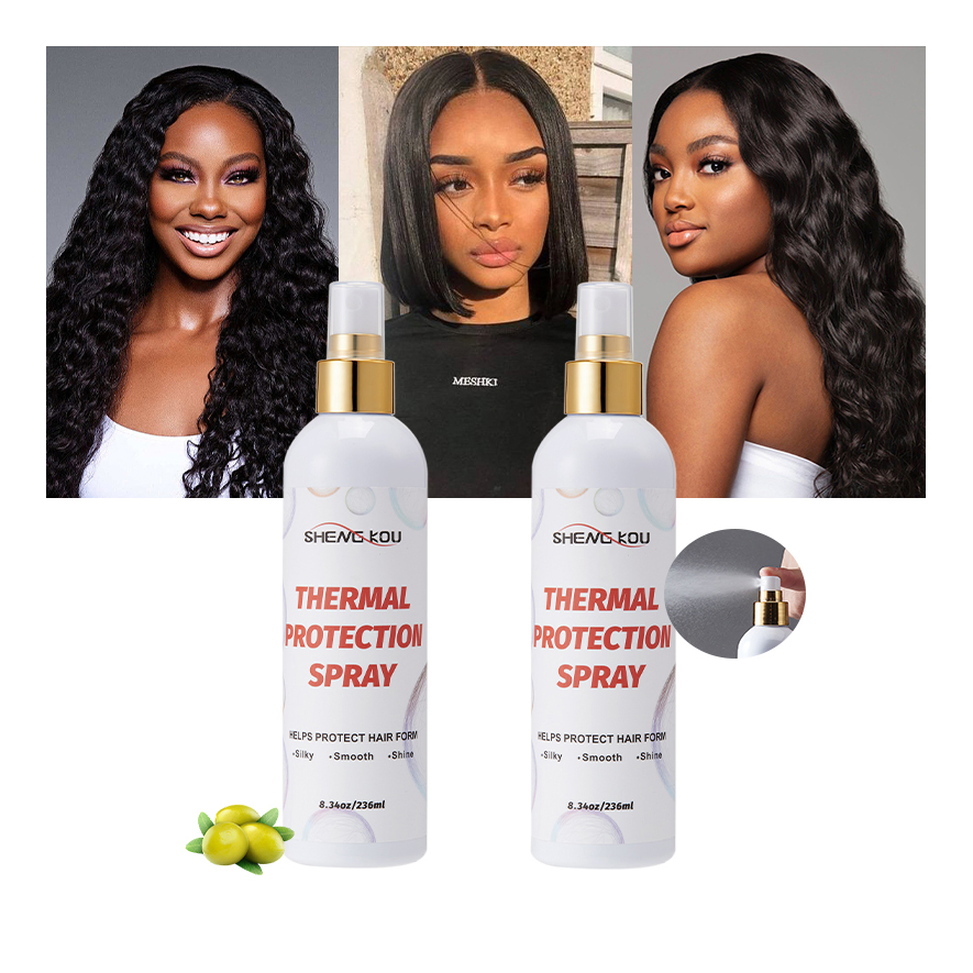 Organic Argan Oil Ingredients Heat Protection Hair Spray Thermal Heat Protectant Spray for Hair