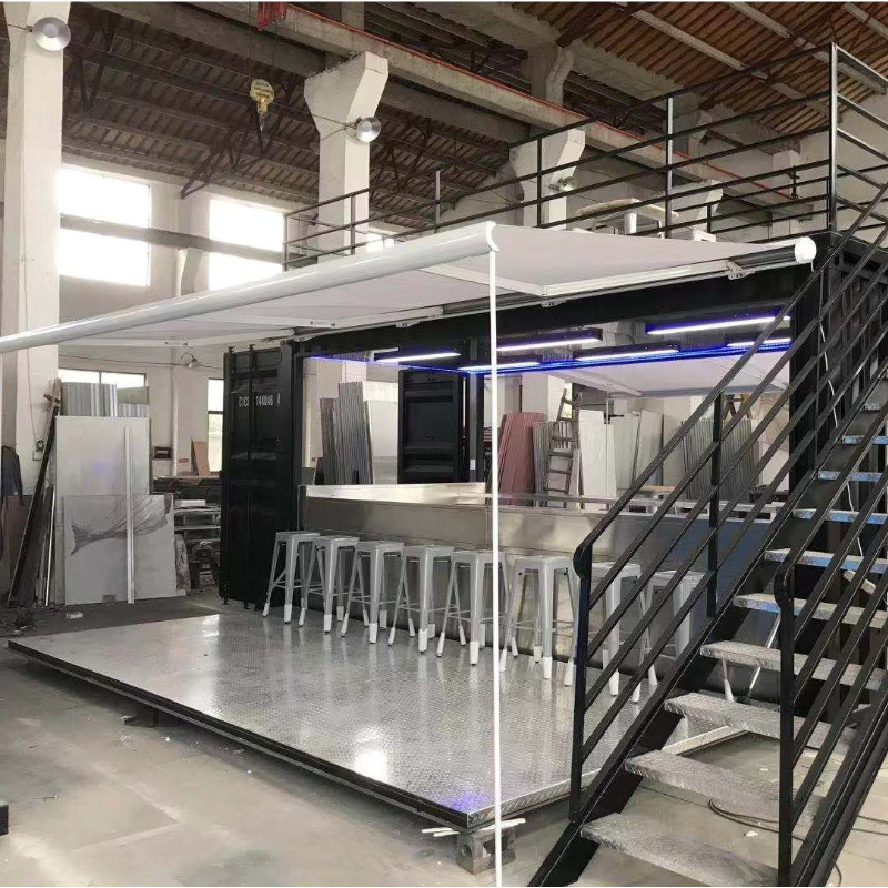 Modern Prefab Container Houses Cafe Bar Restaurant Tops Design for Sale