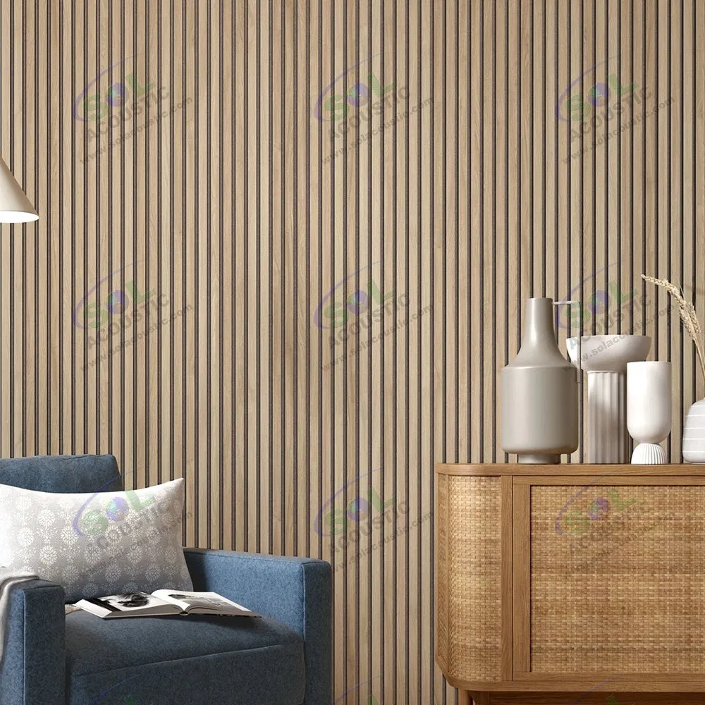 Sol Acoustic Acoustic Panel Wooden Black Akupanel Felt Base Board