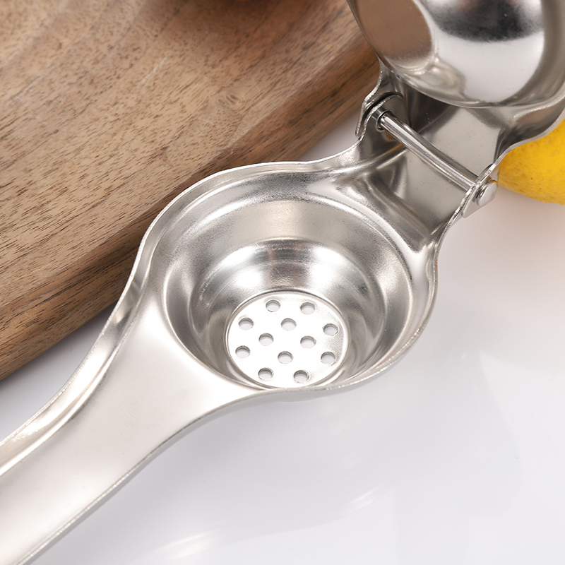 Stainless Steel Lemon Orange Juice Fresshly Pressed Manual Easily Clip Reamer Fast Handle Press Tool Stainless Steel Lemon Squeezer Garlic Masher Kitchenware