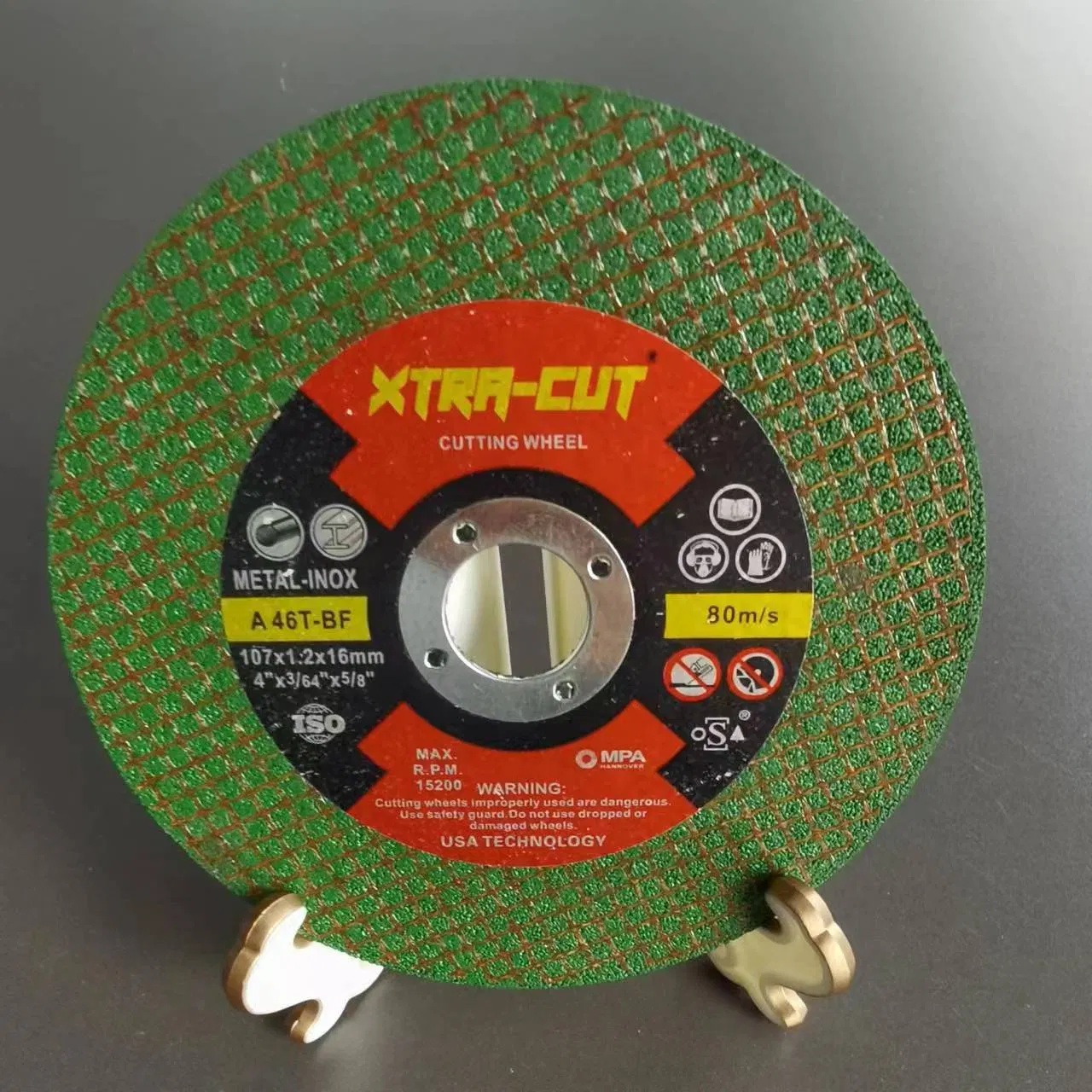 4" Flat Depressed Center Cutting Disc for Metal Use
