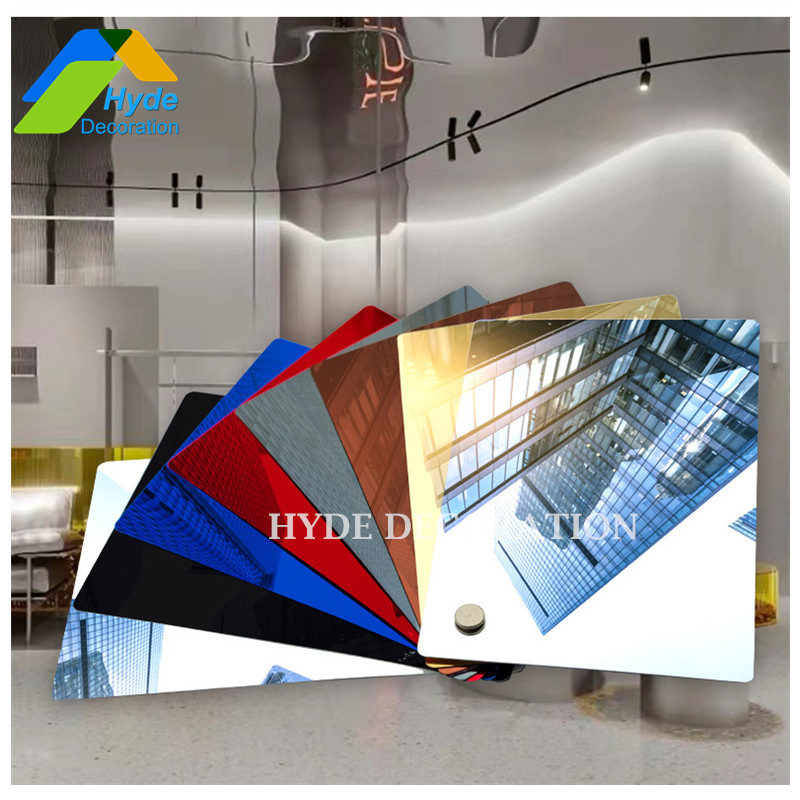 Easy Install WPC Bamboo Charcoal Wall Board Mirror Wall Decorative Panel for Interior Wall Coverings