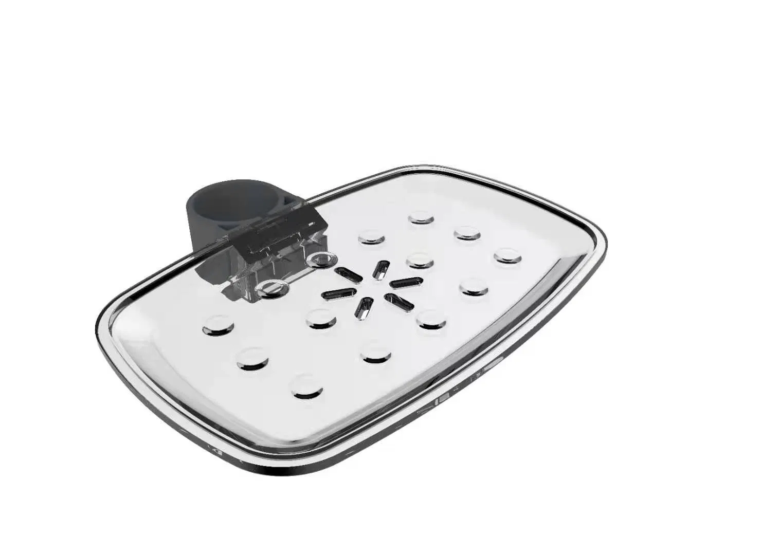Chrome Lifting Rod Sanitary Ware Soap Dish