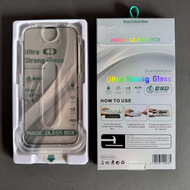 Premium Full Cover HD Anti-Dust Easy Install Tempered Glass Screen Protector for Phone 17 PRO Max