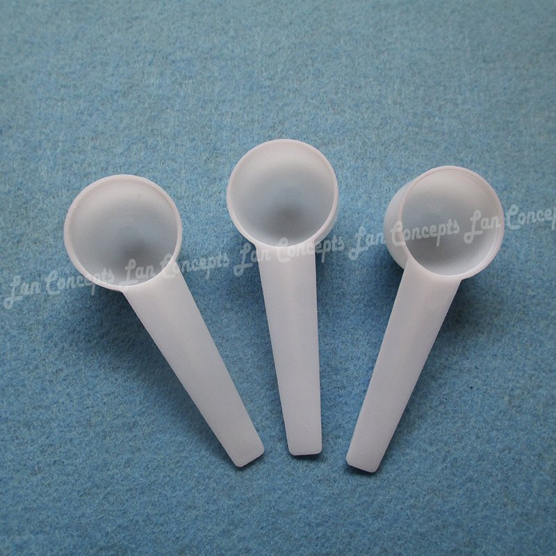 5g Measuring Spoon 9ml Plastic Scoop 5 Gram Measure Tool Round Bottom