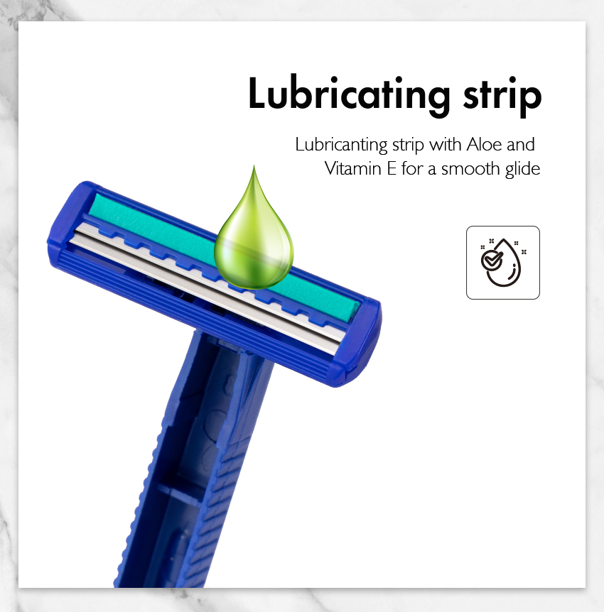 Hotel Plastic Grip Disposable Shaving for Women Razor