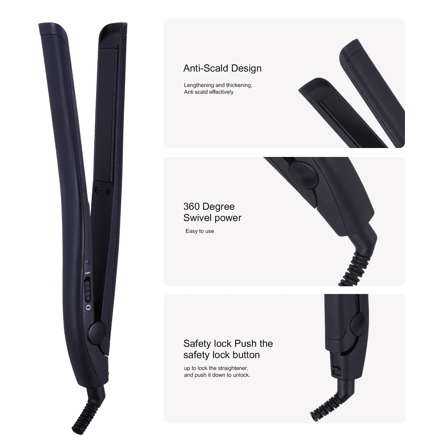 2 in 1 Hair Curler Professional Customized Flat Iron Hair Straightener