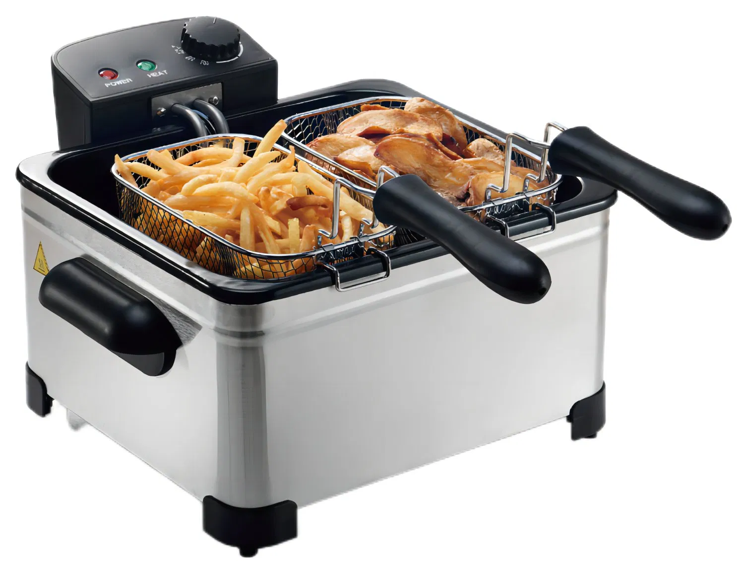 2liters High Quality Single Stainless-Steel Basket Electric Deep Fryer for Home