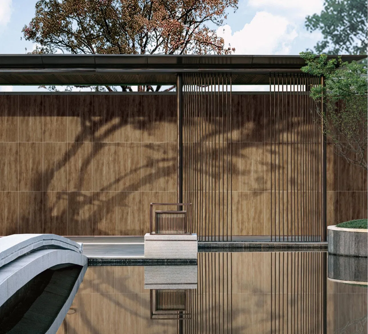 Highly Decorative Rich Styles Easy to Clean Dust Proof and Mold Proof Outdoor Porcelain Wall Tiles