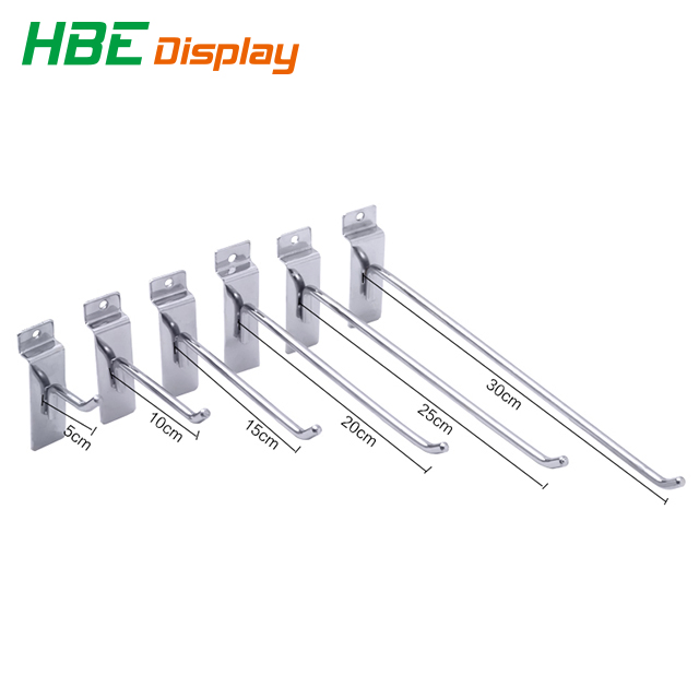 Supermarket Metal Single Wire Display Hook for Gondola Shelves