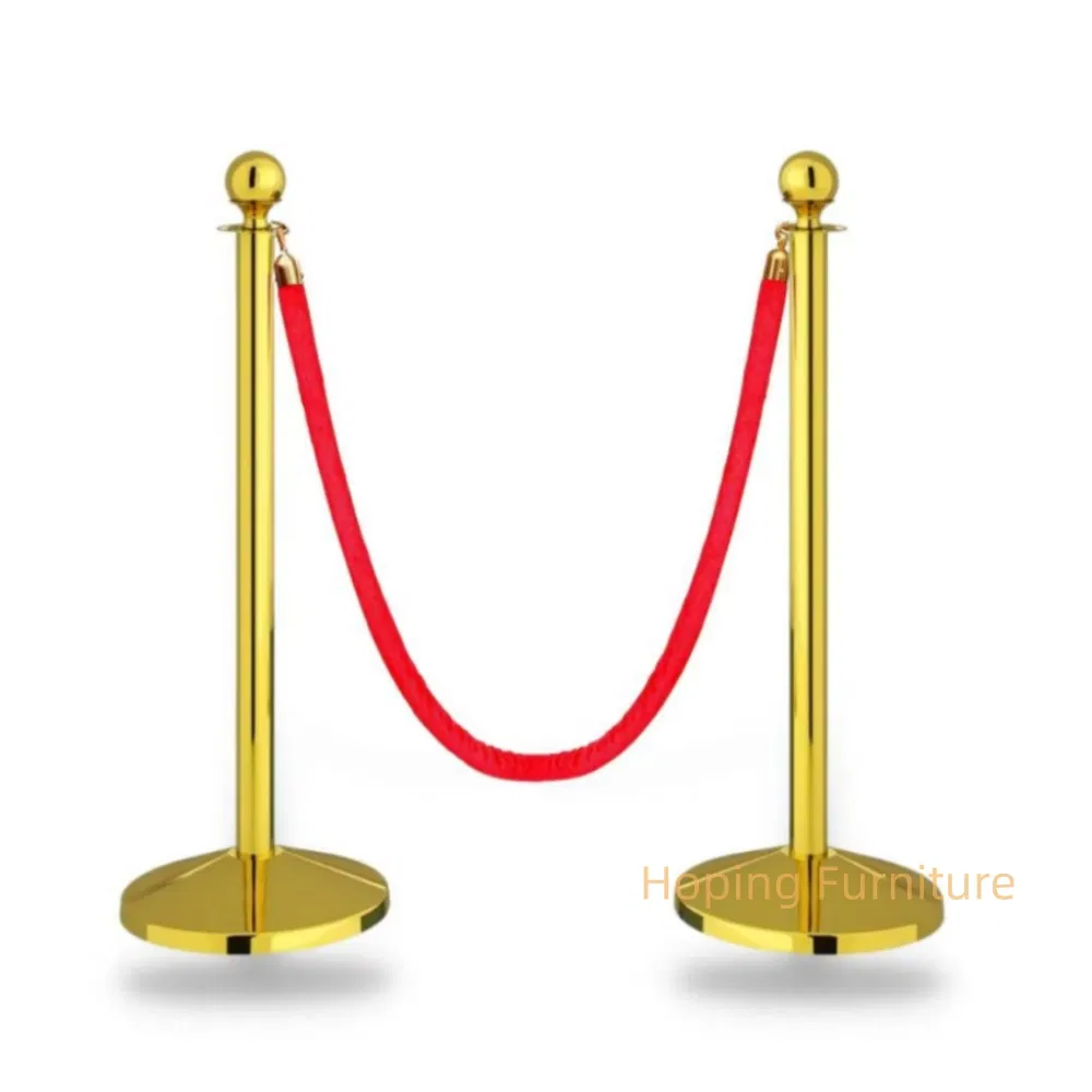 Traffic Barrier Welcome Pole Hotel Hanging Rope One-Meter Line Railing Stainless Steel Queue Line Post Stand