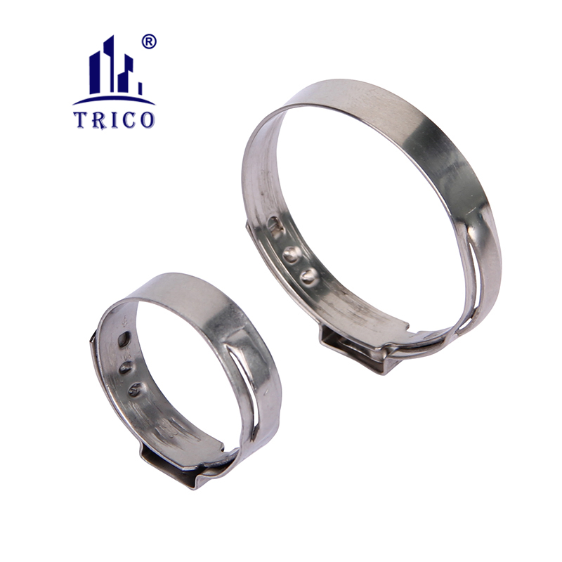 Pipe Fittings 304 Stainless Steel Ear Pipe Clamp Hose Clamp Single Ear Pipe Clamp