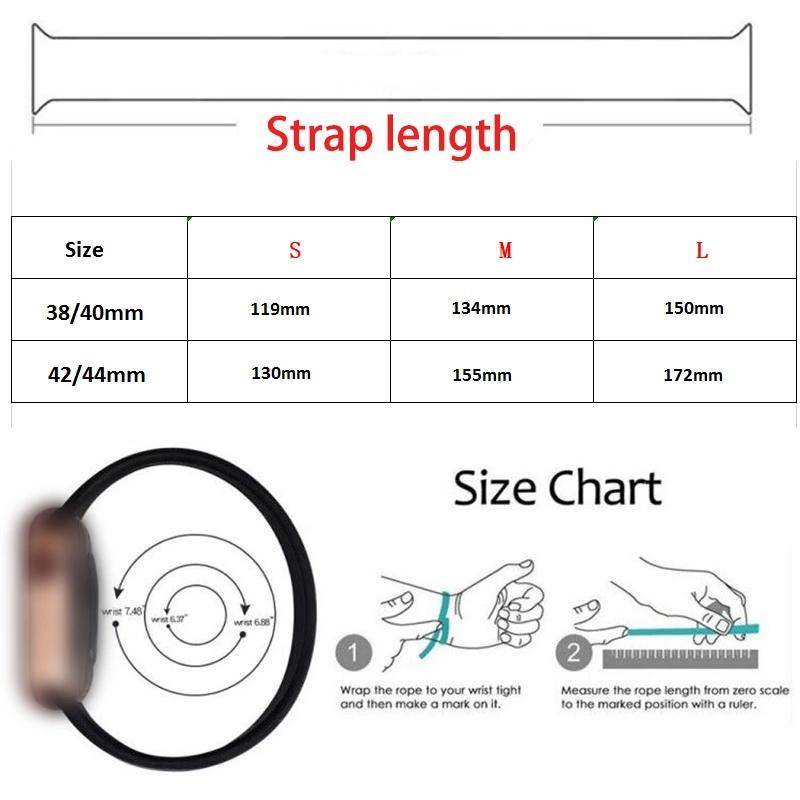 Эластичный нейлоновый ремешок для Apple Watch