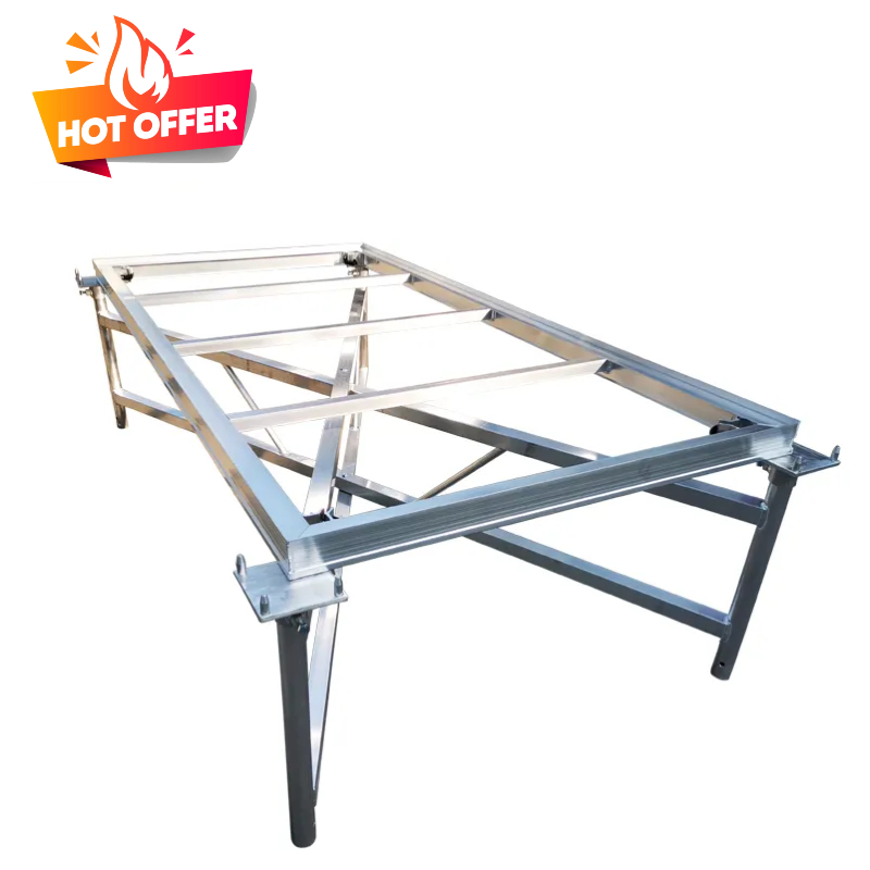 Portable X Frames Staging Aluminum Alloy X-Shape Bracket Folding Stage Platform