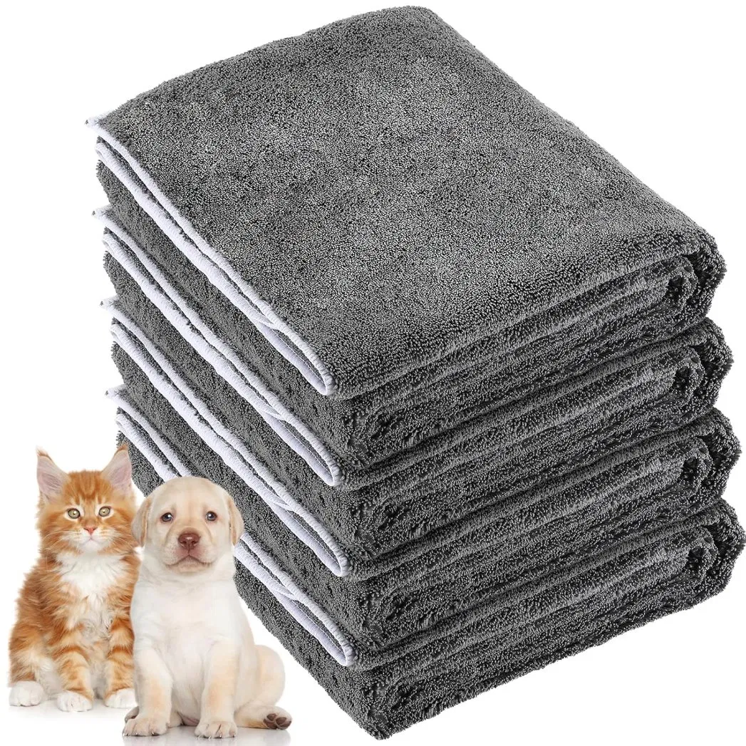 Custom 100% Microfiber Dog Towel Soft Washable Quick Dry Absorbent Printed Custom Pet Towel