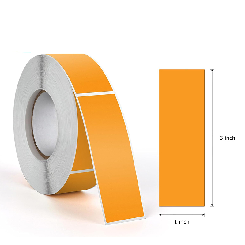 Customized Colored Coated Paper Label for Marking Boxes Ribbon Printed Adhesive Label